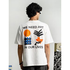 Jersey 100% Algodón, Arte en Nuestra Vida, Tela Cómoda y Transpirable para Uso Diario - Product Image 1