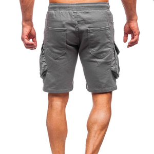 Pantalones cortos deportivos informales de otoño para hombre, 100% de algodón, de secado rápido, transpirables, multibolsillos, holgados, personalizados, al por mayor - Product Image 2