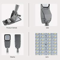Lámpara de Calle LED Impermeable IP66 Todo en Uno, Alimentada por Corriente Alterna, Duradera, para Jardín y Carretera, con Alta Visibilidad