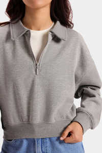 Pull à col montant pour femme, best-seller, hiver, gris clair, manches longues, décontracté, léger, respirant, sur mesure - Product Image 5
