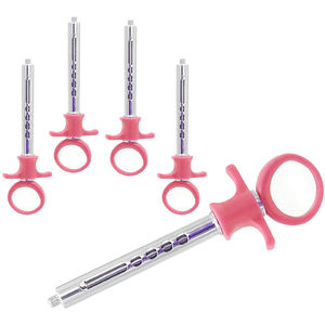 Jeringa autoaspirante dental Mango de plástico rojo Alta calidad Top nuestros productos - Product Image 4