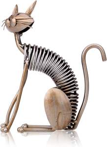 Mejor Proveedor de Servicios Escultura de metal Arte del hierro Gato Primavera Artesanía Decoración del hogar Muebles Artesanía - Product Image 3