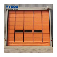 Puerta rápida automática de PVC de alta calidad de China, apilable, plegable, flexible y segura