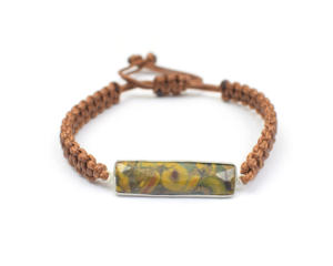 Bracelet plaqué argent de style bohème fait main pierre précieuse naturelle à facettes avec nouveau design réglable cadeau de mariage fantaisie pour elle - Product Image 5