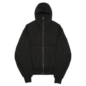 Sweat à capuche zippé Ninja d'hiver personnalisé pour homme, surdimensionné, en polaire épaisse, brodé, streetwear, couleurs personnalisées - Product Image 1