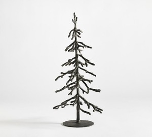 Decoración de mesa de árbol de Navidad de Metal brillante de lujo, adorno festivo elegante para sala de estar, entrada, celebración navideña - Product Image 6