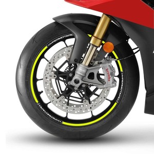 Kit Nastro Adesivo Giallo Fluorescente per Cerchi da 17 Pollici Moto Ducati Hypermotard Adesivo Decorativo per Ruote Compatibile con Cerchi da 17 Pollici - Product Image 1
