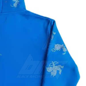 Vente en gros Sweats à capuche respirants en coton mélangé pour hommes derniers styles de sweats à capuche personnalisés de couleur personnalisée - Product Image 5