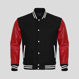 OEM Embroidery Patches <b>Jacket</b> Custom Logo Letterman <b>Jacket</b> Baseball Lather Streetwear Coat Varsity <b>jacket</b> - Product Image 1