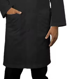 Batas de Laboratorio Negras Profesionales Unisex, Uniforme de Salud, Bata de Laboratorio Moderna, Uniformes de Enfermería, Productos de Laboratorio, Batas de Farmacia - Product Image 4