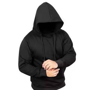 Sudadera con capucha de gran tamaño para hombre, 100% algodón mezclado, secado rápido, lavado ácido, bordado, informal, ropa de temporada de invierno, impresión Digital - Product Image 2