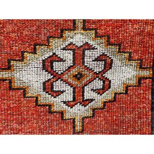 Vintage <b>Runner</b> Rug, 3x12.3 ft Turkish Rug, <b>Red</b> Polka dot Wool Rug - Product Image 5