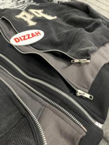 100% Cotton Flared Sweatsuit Oversized Hoodie Distressed Vintage <b>Sun</b> Faded Zip up Acid Wash Tracksuit for Men and Women - Product Image 6