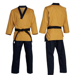 Ropa de Taekwondo de algodón de calidad superior vendedora caliente para hombres uniformes de Taekwondo estilos de servicio OEM disponibles precio al por mayor - Product Image 1