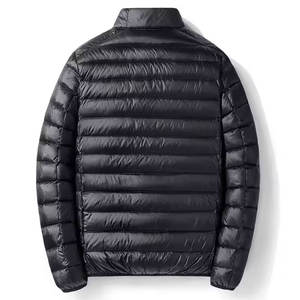 Veste matelassée à col montant à motif uni pour homme Veste matelassée personnalisée pour homme Dernier design Veste d'hiver pour homme - Product Image 6