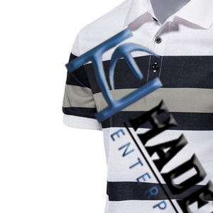 Camiseta de alta calidad para hombre, camisa de tela lisa estampada, diseño de sublimación, logotipo personalizado, informal - Product Image 4