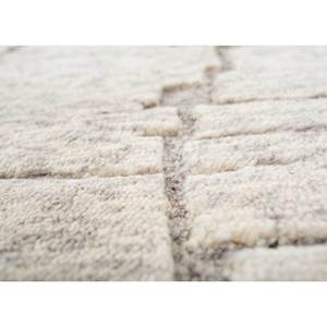 Alfombra Grande de Lana Tejida a Mano con Patrón Geométrico Color Marfil, Modelo Manifest AIWL-3047, para Decoración de Salas de Estar Juveniles - Product Image 3