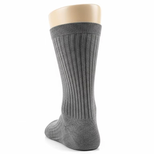 Calcetines transpirables de punto para hombre Mezcla de algodón Tela elástica suave Absorbe la humedad Calcetín deportivo Atlético informal para hombres Uso diario - Product Image 4