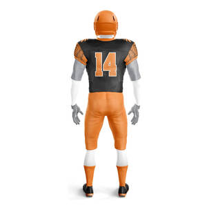 Dernier modèle d'uniformes de football américain à manches courtes pour adultes uniformes de football américain respirants et confortables - Product Image 3