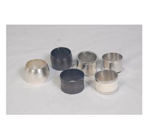 Porte-serviettes en laiton nickelé anneaux décoration de table accessoires de cuisine fournisseur d'anneau de serviette gravé de l'Inde - Product Image 2