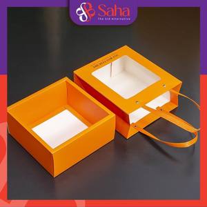 Bolsa de papel Kraft de lujo personalizada 18*18*9 CM Dimensiones Novedad Regalo Moda Compras Embalaje para cosméticos Artesanía Muestra gratis - Product Image 5