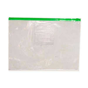Enveloppes en plastique transparent avec fermeture à glissière Protection sécurisée pour documents - Product Image 1