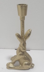 Bougeoir en aluminium doré moderne Bougeoir en aluminium massif moulé Bougeoir moderniste pour la décoration de la maison et de l'événement - Product Image 4