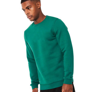 Sudadera con letras personalizadas en relieve sin capucha de manga larga para hombre, sudadera unisex transpirable ODM - Product Image 4