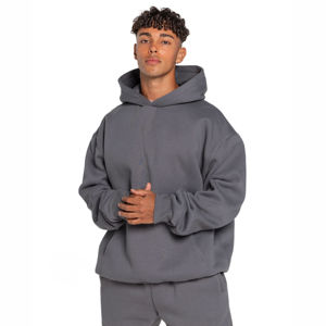 Conjunto Deportivo Informal Profesional de Felpa Gruesa para Hombre, con Sudadera con Capucha y Cremallera y Pantalones Deportivos, Estilo Deslavado Ácido - Product Image 2