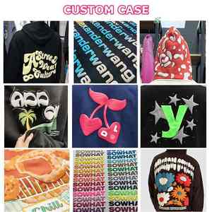 Haute qualité hommes pull surdimensionné 80% coton sweat à capuche lourd personnalisable 3D bouffée impression sweat à capuche pour hommes - Product Image 3