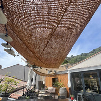 Prix bon marché voile d'ombrage en fibre de noix de coco pour pare-soleil extérieur voile de pare-soleil en coco naturel