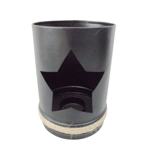 Support votif rond de qualité supérieure T Lite fer/jute nouveau Design pot de bougie de couleur Orange pour la décoration de noël à la main - Product Image 4