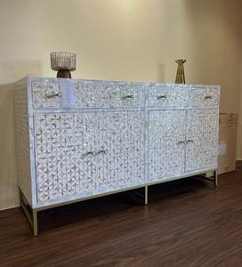 Fabriqué à la main commode de luxe chambre à coucher rangement nacre incrustation Design fait à la main décor à la maison meubles rangement élégant - Product Image 2