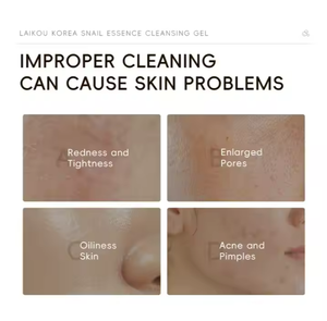 Laikou nhãn hiệu riêng sản phẩm làm đẹp ốc Mucin Sữa rửa mặt gel làm sạch sâu bọt Hàn Quốc sản phẩm chăm sóc da nữ - Product Image 3