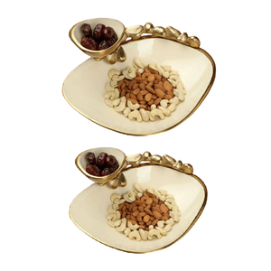 Plateau de service en métal fait à la main d'une seule pièce de qualité supérieure plaqué argent extra premium très bon coût plat et assiette - Product Image 4