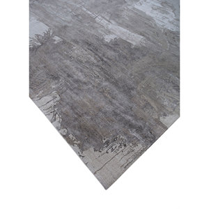 พรมขนสัตว์ถักมือลายไอวอรี่ คาวี คอลเลคชั่น Chaos Theory ลายแบบนามธรรม รุ่น Esk-448 สำหรับตกแต่งผนัง - Product Image 2