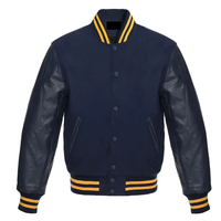 Chaquetas Varsity de Invierno para Hombre, Estilo Moderno, Personalizadas al por Mayor, Chaquetas Bomber de Béisbol de Cuero para Hombre