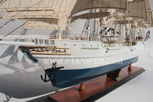 Gia Nhien Manufacturer Approve Custom Design Low MOQ CHRISTIAN RADICH <b>WOODEN</b> <b>MODEL</b> TALL SHIP with HIGH QUALITY - Product Image 3