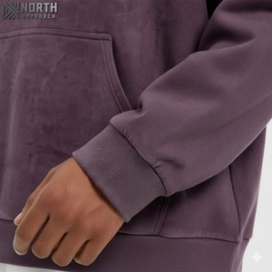 Pull à capuche imprimé en détresse à la mode pour hommes 100% coton biologique doux Durable tissu bouffant impression pour le confort quotidien - Product Image 4