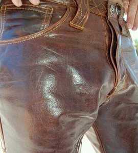 Pantalon en cuir de qualité professionnelle avec logo personnalisé pour unisexe, pour un usage quotidien - Product Image 6