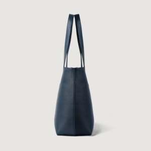High Quality Genuine Leather Solid Color Fashion Tote Bag for Women-Bianca Blue - Product Image 6