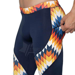 Leggings de Compresión Ligeros para Hombre, Cintura Elástica, Comodidad Durante Todo el Día, Entrenamiento, Tela Elástica Flexible de Spandex/Poliéster - Product Image 4