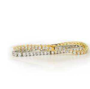 VVS1 Lab Grown Diamond Tennis <b>Bracelet</b> Luxury <b>925</b> <b>Silver</b> 2mm-7 Inch Sizes Rhodium-Plated Women <b>Men</b> Manya Sells Services G Color - Product Image 2
