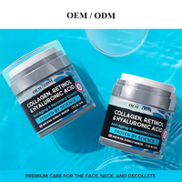 OEM Rétinol Crème Anti-âge Supprimer les rides Crème pour le visage Acide hyaluronique Resserrement Lifting Cou Crème raffermissante Visage