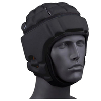 Casco de fútbol con bandera de concha blanda, casco de rugby 7v7, casco acolchado de fútbol, casco protector de cabeza ajustable