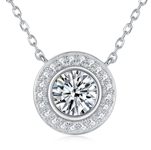 Estilo de lujo Leb Grown Diamond Iced Collar de Plata de Ley 925 para mujer Colgante de estrella de cinco puntas Diamante de personalidad de moda - Product Image 1