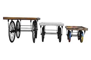 Carros decorativos pequeños, medianos y grandes de estilo moderno, postres, dulces, frutas, almacenamiento de aperitivos, carrito personalizado y carrito para servir - Product Image 3