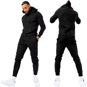 Offre Spéciale de la saison d'hiver Tenue de jogging décontractée Nouveau design pour homme avec logo personnalisé Survêtement bleu royal coupe ajustée pour homme - Product Image 3