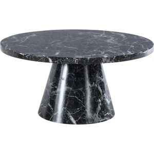 Base en marbre blanc de dessus de fer enduit de poudre noire classique nouvelle Table d'appoint élégante de café de meubles de maison et de salon en Inde - Product Image 6