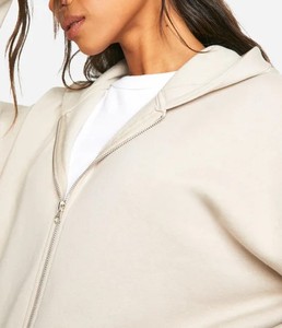 Ropa de mujer, de talla grande sudaderas con capucha, sudaderas OEM con diseño de logotipo de Color personalizado, ropa de calle, sudaderas con capucha transpirables con cremallera para mujer - Product Image 5